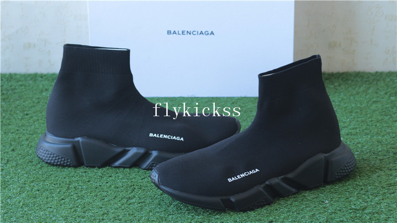 Balenciaga Speed Trainer Sock Race Runners Triple Black